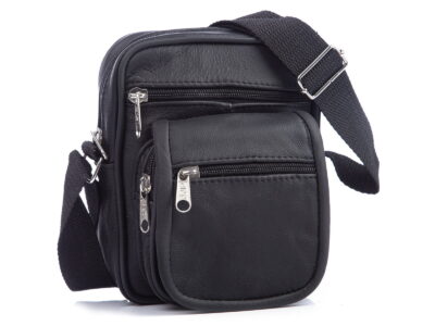 Mała skórzana saszetka męska na ramię SERGEJ