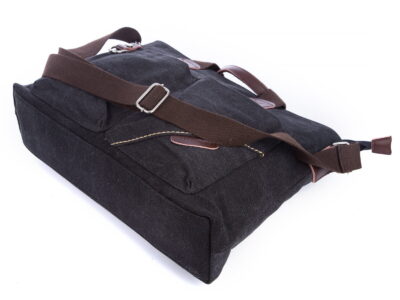 Płócienna torba szara z miejscem na laptopa 15,6" SERGEJ - obrazek 4