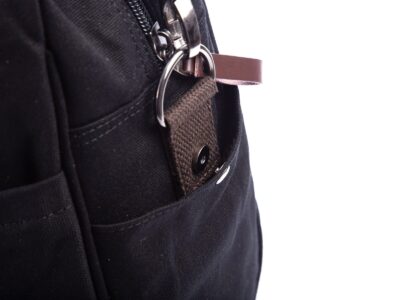 Bardzo duża płócienna torba na ramię czarna SERGEJ - obrazek 9