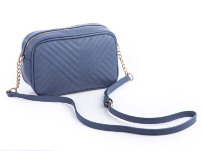 Listonoszka pikowana damska niebieska Jennifer Jones - obrazek 5