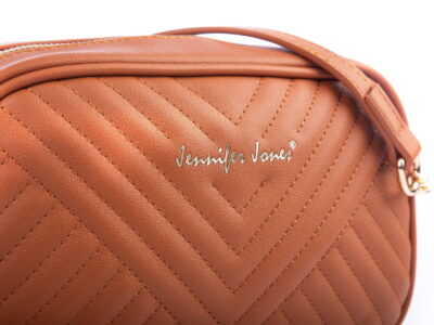 Listonoszka pikowana damska musztardowa Jennifer Jones - obrazek 2