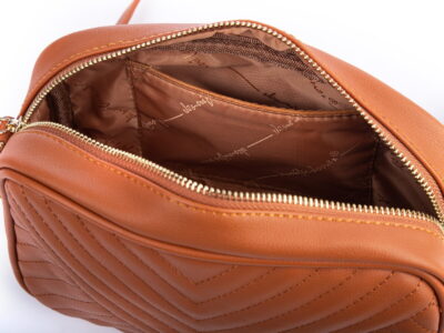 Listonoszka pikowana damska musztardowa Jennifer Jones - obrazek 5