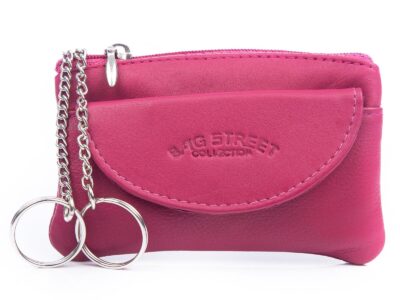 Różowe etui na klucze ze skóry naturalnej Bag Street