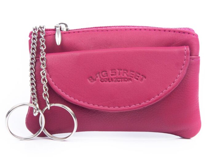 Różowe etui na klucze ze skóry naturalnej Bag Street