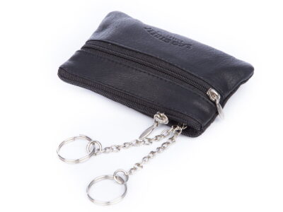 Saszetka skórzana na klucze czarna Bag Street - obrazek 3