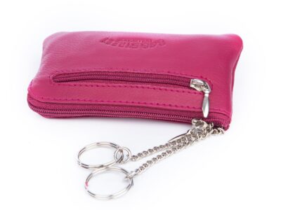 Różowe etui na klucze ze skóry naturalnej Bag Street - obrazek 3