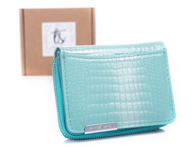 Jasno turkusowy portfel damski jennifer Jones