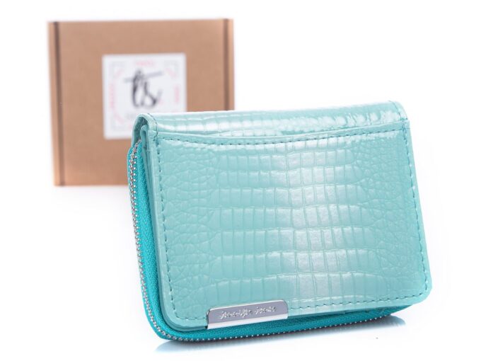 Jasno turkusowy portfel damski jennifer Jones
