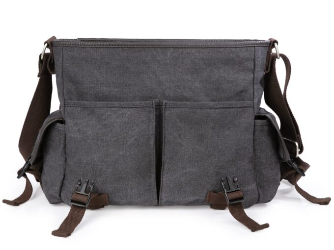 Torba męska na ramię z dużą liczbą kieszeni