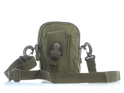 Saszetka męska do paska od spodni wojskowa zielona - obrazek 3