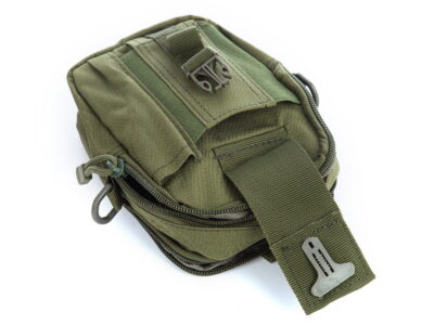 Saszetka męska do paska od spodni wojskowa zielona - obrazek 5