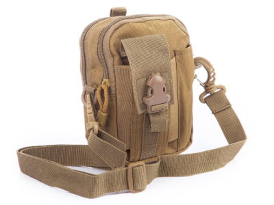 Saszetka męska do paska od spodni wojskowa beżowa - obrazek 2