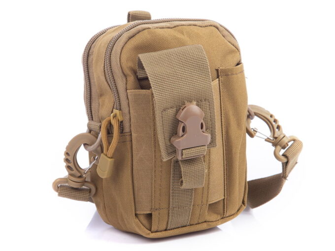 Beżowa saszetka męska do spodni