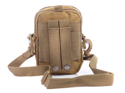 Saszetka męska do paska od spodni wojskowa beżowa - obrazek 3