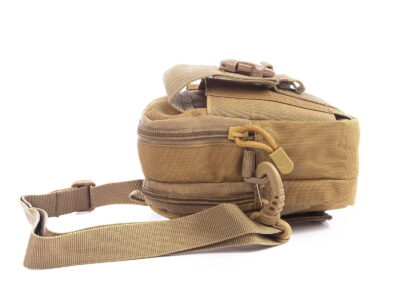 Saszetka męska do paska od spodni wojskowa beżowa - obrazek 4