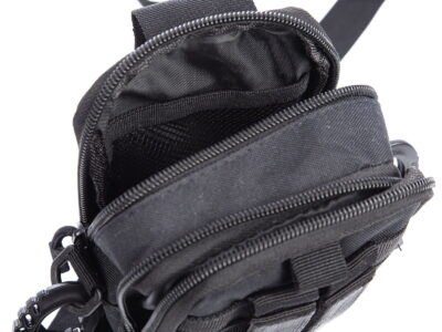 Saszetka męska do paska od spodni wojskowa czarna - obrazek 5