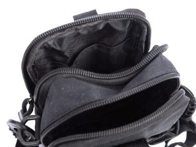 Saszetka męska do paska od spodni wojskowa czarna - obrazek 6