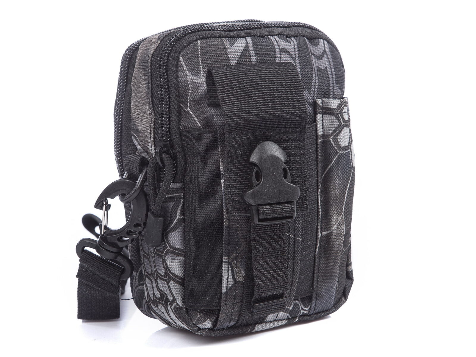 Czarno-szara saszetka do paska od spodni digital python