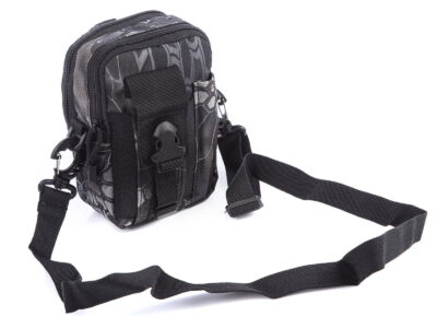 Saszetka męska do paska od spodni wojskowa szara z wzorem - obrazek 2