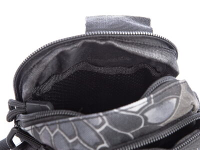 Saszetka męska do paska od spodni wojskowa szara z wzorem - obrazek 7