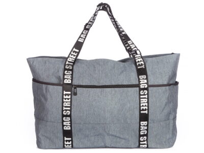 Torba bagaż podręczny do samolotu 55 x 35 x 22 cm szara Bag Street - obrazek 2