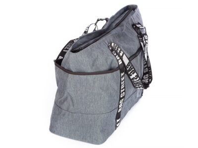 Torba bagaż podręczny do samolotu 55 x 35 x 22 cm szara Bag Street - obrazek 3