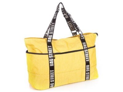 Żółta torba bagaż podręczna, torba na siłownę