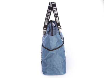 Torba bagaż podręczny do samolotu 55 x 35 x 22 cm niebieska Bag Street - obrazek 5