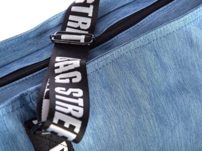 Torba bagaż podręczny do samolotu 55 x 35 x 22 cm niebieska Bag Street - obrazek 8