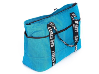 Torba bagaż podręczny do samolotu 55 x 35 x 22 cm turkusowa Bag Street - obrazek 2