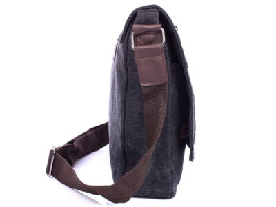 Torba męska na ramię A4 średnia z canvasu SERGEJ New York - obrazek 6