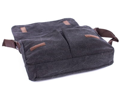 Torba męska na ramię A4 średnia z canvasu SERGEJ New York - obrazek 8