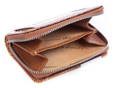 Mały portfel damski lakierowany złoty Jennifer Jones - obrazek 5