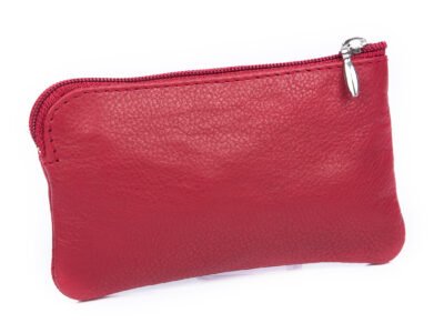 Czerwone etui na klucze ze skóry naturalnej Bag Street - obrazek 3