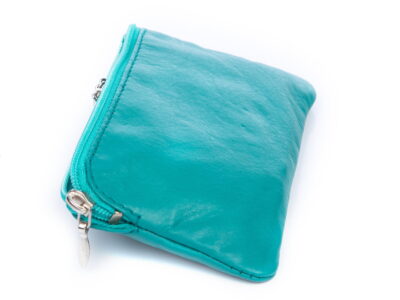 Turkusowe etui na klucze ze skóry naturalnej Bag Street - obrazek 3