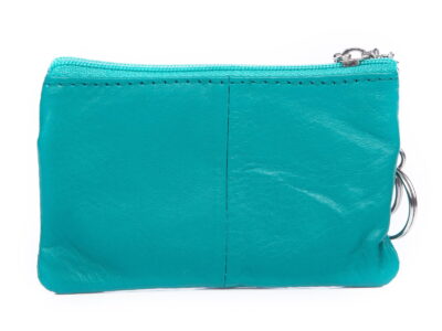 Saszetka skórzana na klucze turkusowa Bag Street - obrazek 2