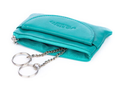 Skórzany pokrowiec na klucze turkusowy Bag Street - obrazek 2
