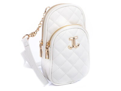 Biała mała mini-torebka pikowana Jennifer Jones