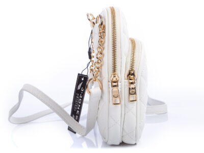 Mini torebka damska pionowa pikowana biała Jennifer Jones - obrazek 4
