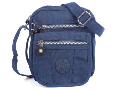 Granatowa mała torebka damska sportowa lekka z materiału Bag Street