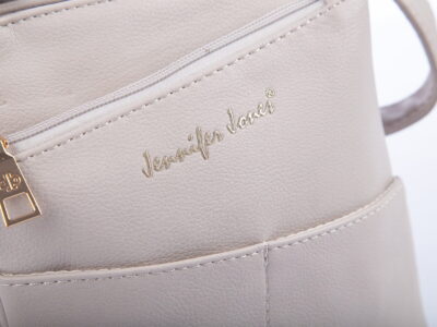 Torebka damska na ramię mała jasnobeżowa Jennifer Jones - obrazek 5