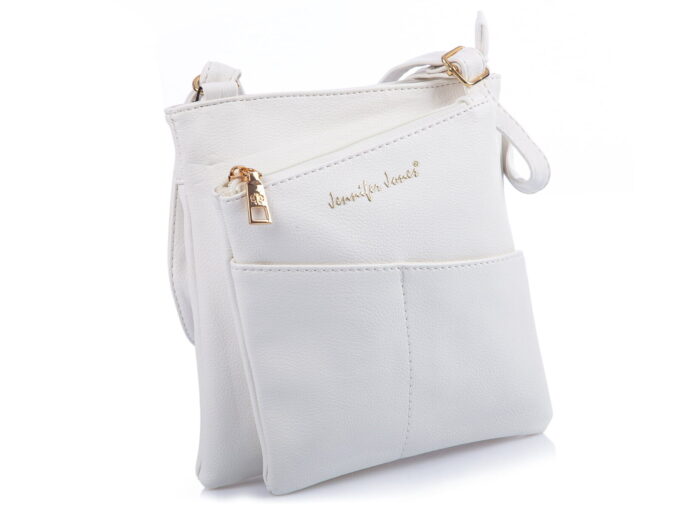 Mała biała torebka damska Jennifer Jones 3106