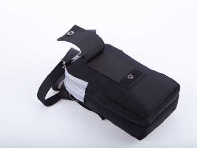 Saszetka męska na pasek i na ramię czarno-szara Extrem - obrazek 5