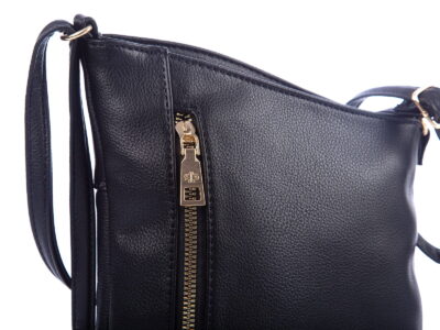 Jennifer Jones Mała czarna torebka damska z miękkiej eko-skóry - obrazek 2