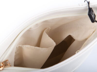 Jennifer Jones Mała biała torebka damska z miękkiej eko-skóry - obrazek 6