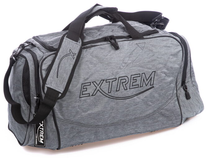 Duża torba materiałowa podróżnicza z kieszenią na buty