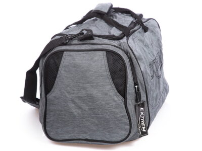 Duża torba podróżna materiałowa mocna szara EXTREM - obrazek 3