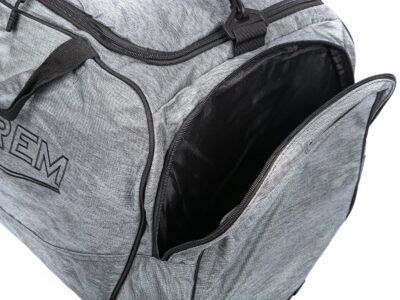 Duża torba podróżna materiałowa mocna szara EXTREM - obrazek 10