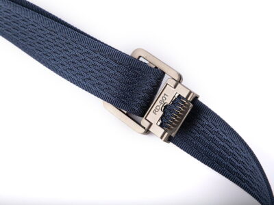 Pasek parciany męski z prostą klamrą aluminiową niebieski SERGEJ 2008 - obrazek 6