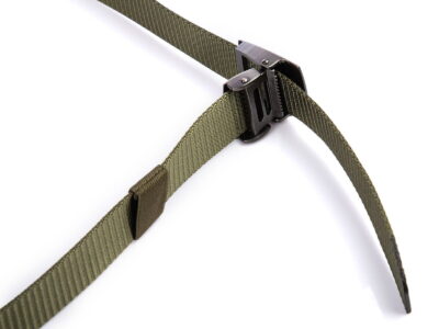 Mocny pasek męski do spodni z metalową klamrą zaciskową SERGEJ VIPER zielony - obrazek 4